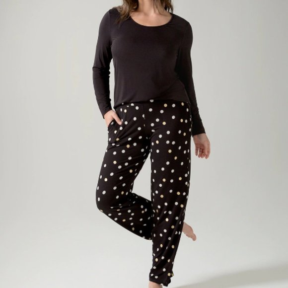 NWT Soma COOL NIGHTS Long Sleeve Pj Set - Picture 4 of 4